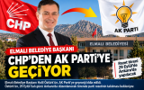 Elmalı Belediye Başkanı Halil Öztürk AK Parti’ye geçiyor