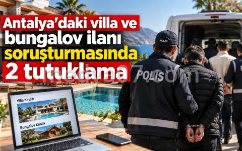 Antalya’daki villa ve bungalov ilanı soruşturmasında 2 tutuklama