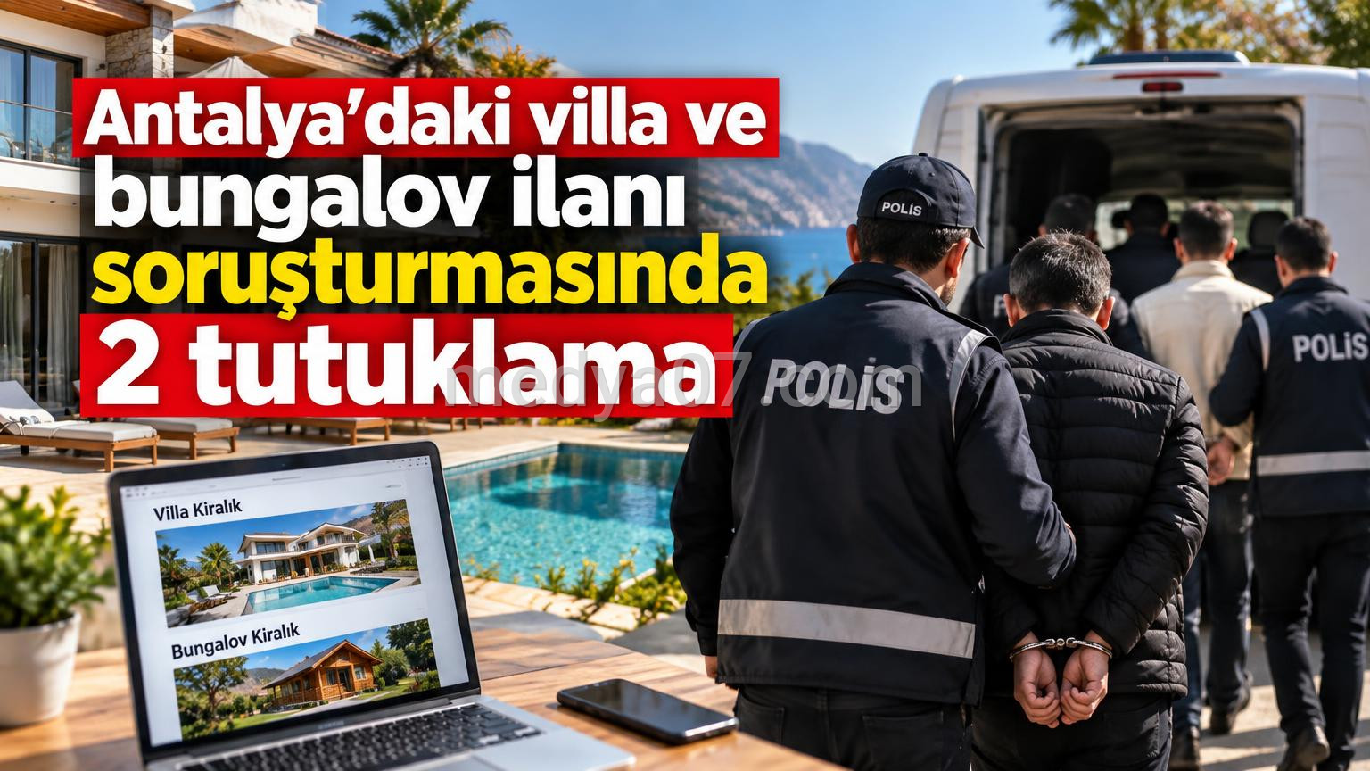 Antalya’daki villa ve bungalov ilanı soruşturmasında 2 tutuklama