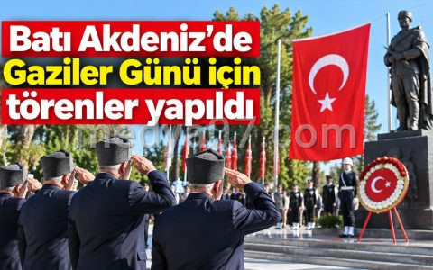 Batı Akdeniz’de Gaziler Günü için törenler yapıldı