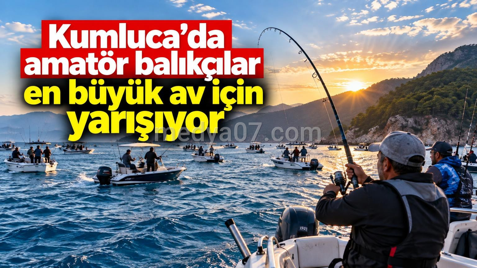 Kumluca’da amatör balıkçılar en büyük av için yarışıyor