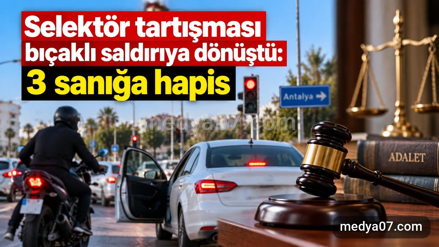 Selektör tartışması bıçaklı saldırıya dönüştü: 3 sanığa hapis