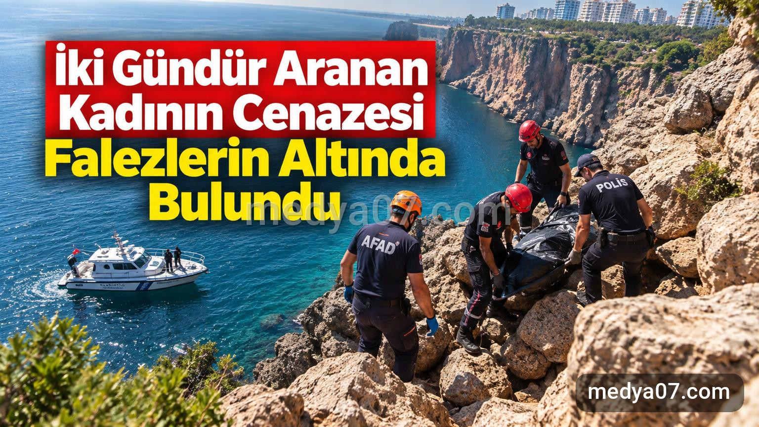İki Gündür Aranan Kadının Cenazesi Falezlerin Altında Bulundu