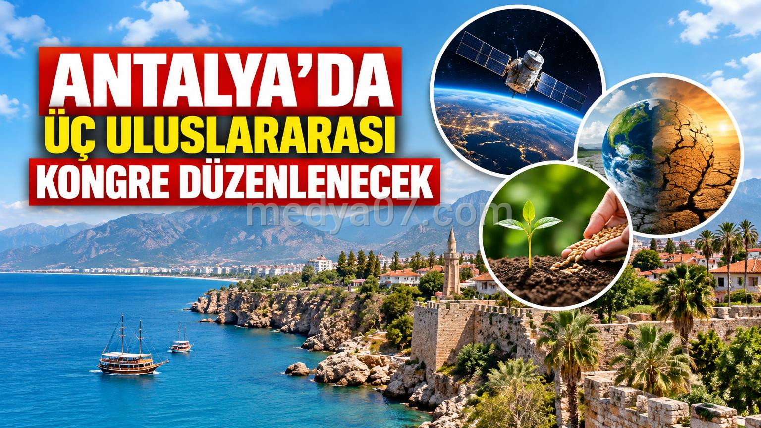 Antalya’da Üç Uluslararası Kongre Düzenlenecek