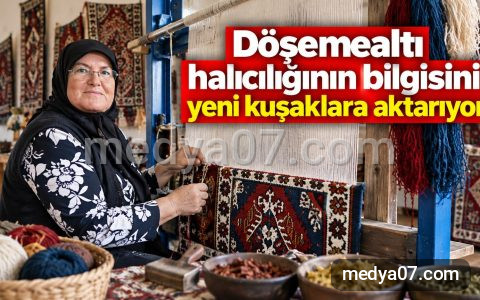 Döşemealtı halıcılığının bilgisini yeni kuşaklara aktarıyor