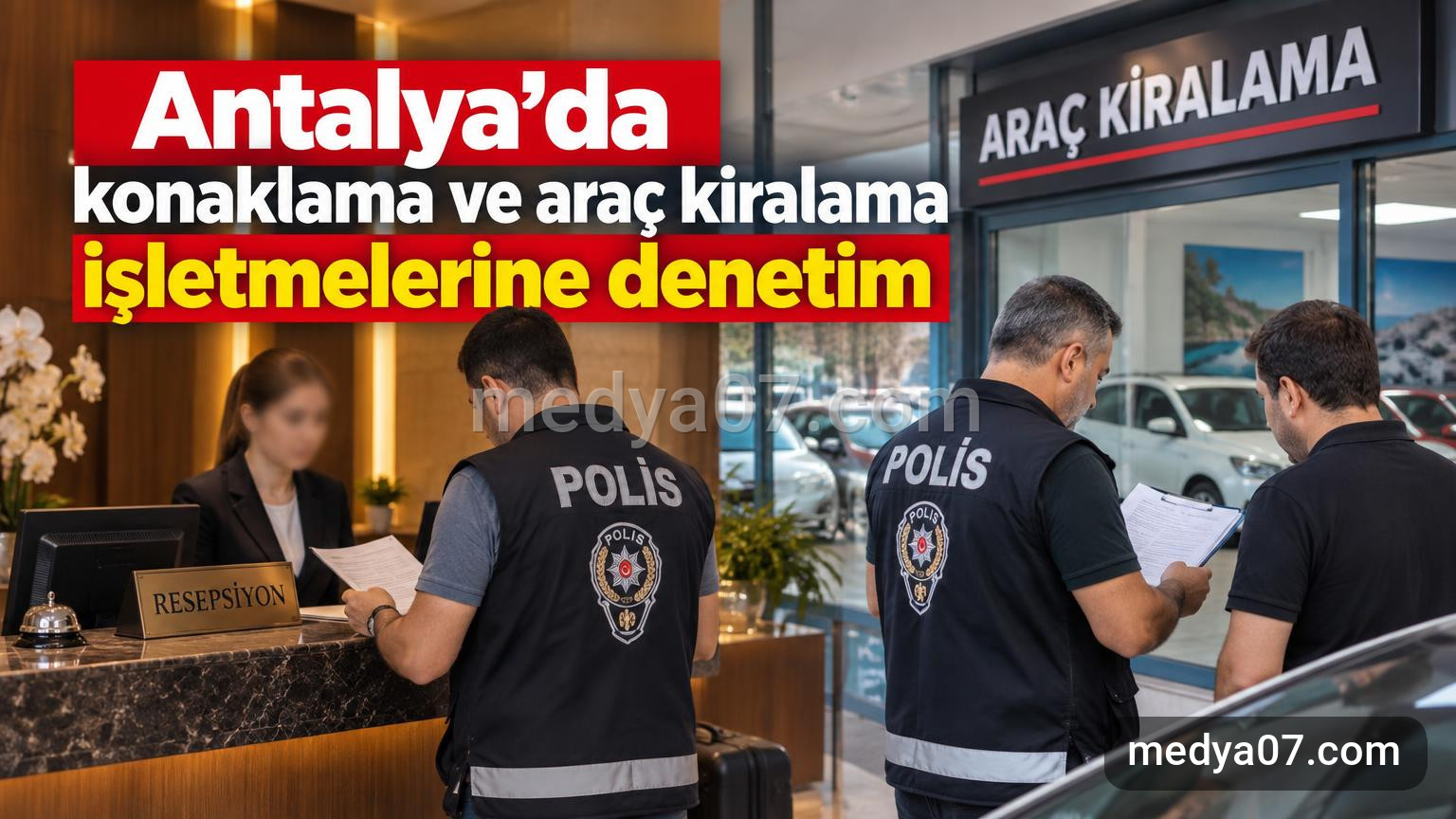 Antalya’da konaklama ve araç kiralama işletmelerine denetim