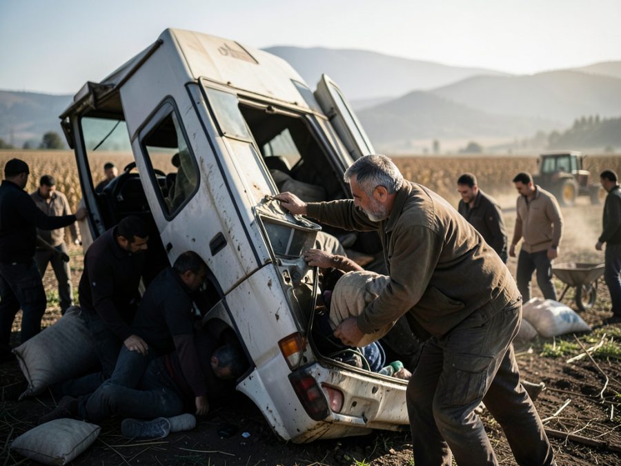 Burdur’da Minibüs Devrildi: Tarım İşçilerini Taşıyan Araçlar Çarpıştı