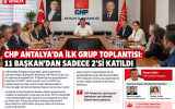 CHP Antalya’da İlk Grup Toplantısı: 11 Başkan’dan 2’si Katıldı