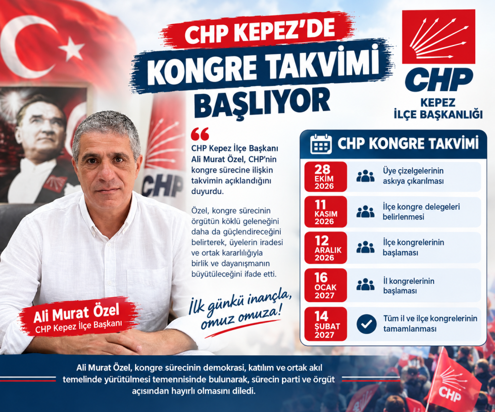CHP Kepez’de Kongre Takvimi Başlıyor