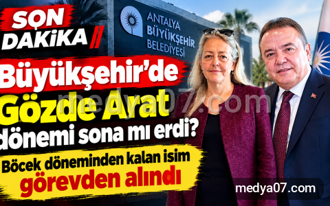 Büyükşehir’de Gözde Arat dönemi sona mı erdi? Böcek döneminden kalan isim görevden alındı