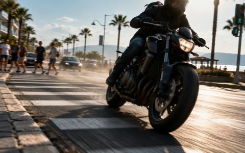 Manavgat’ta Plakasız Motosiklet Yaya Geçidinde Yorucu Anlar Yaşattı: Sürücü Kaçarak Kayıplara Karıştı
