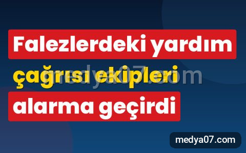 Falezlerdeki yardım çağrısı ekipleri alarma geçirdi