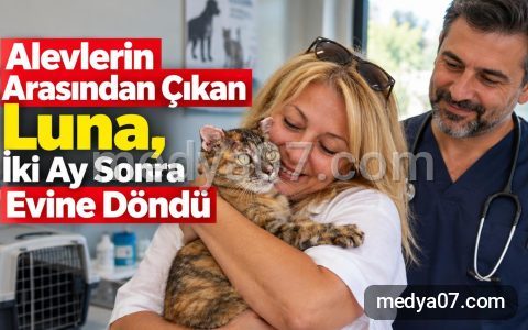 Alevlerin Arasından Çıkan Luna, İki Ay Sonra Evine Döndü