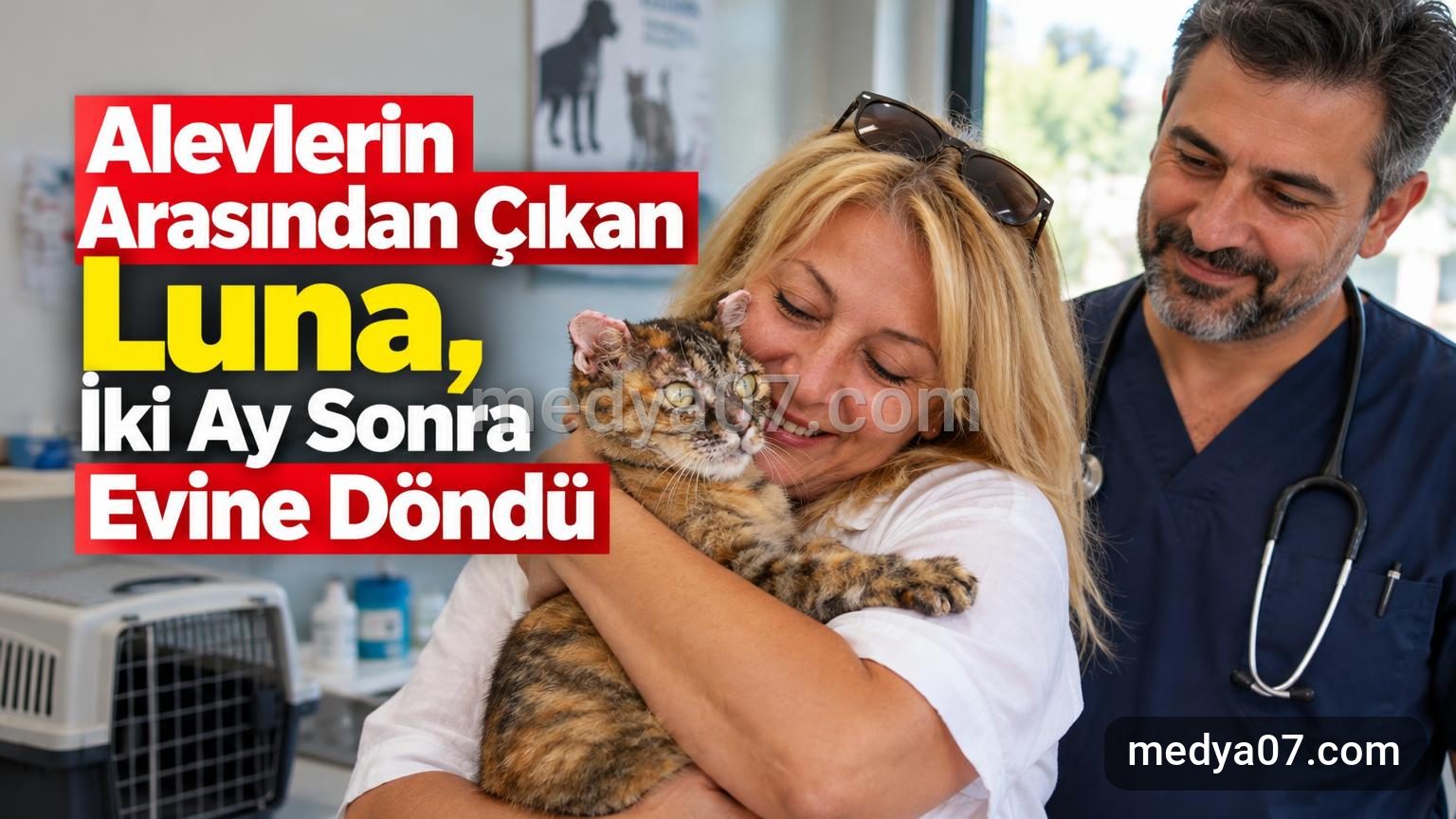 Alevlerin Arasından Çıkan Luna, İki Ay Sonra Evine Döndü