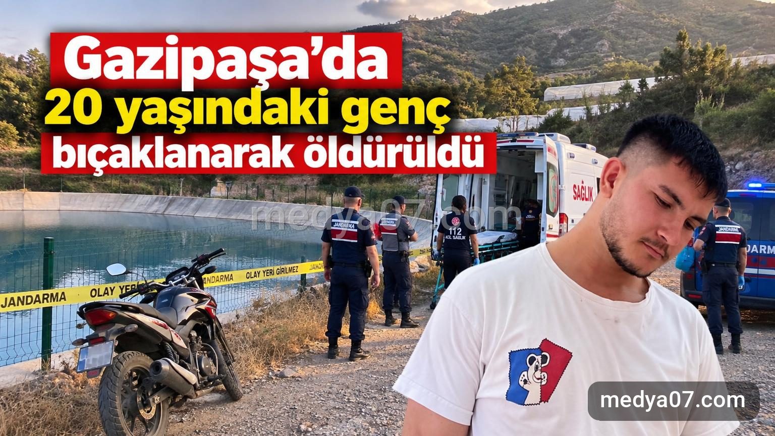 Gazipaşa’da 20 yaşındaki genç bıçaklanarak öldürüldü