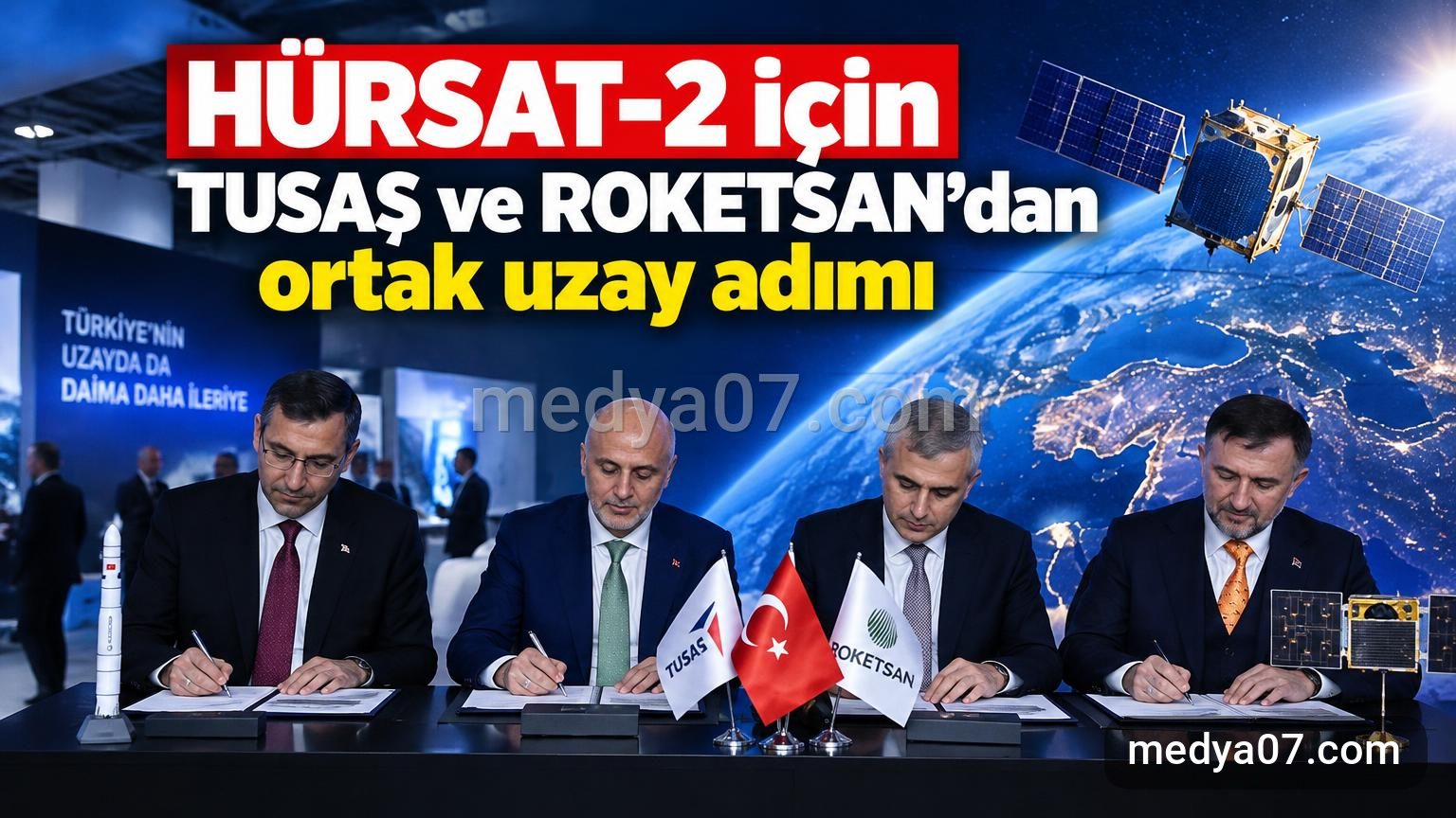 HÜRSAT-2 için TUSAŞ ve ROKETSAN’dan ortak uzay adımı