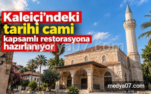 Kaleiçi’ndeki tarihi cami kapsamlı restorasyona hazırlanıyor
