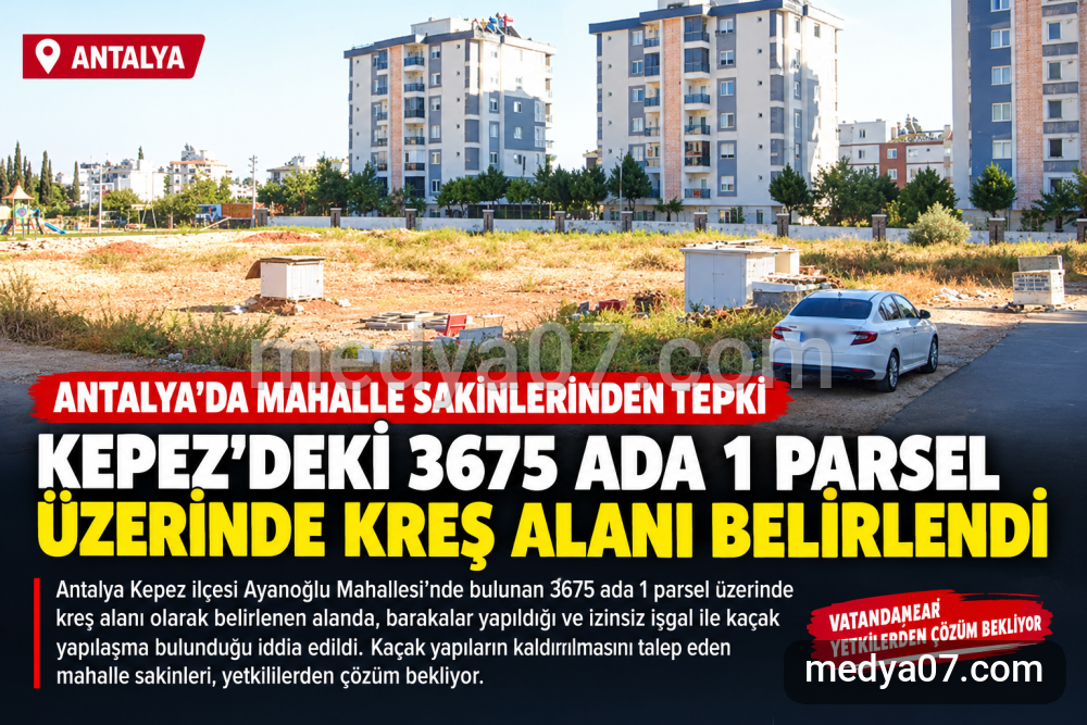 Kepez’de Kreş Alanı İçin Dikkat Çeken Talep: Vatandaşlar Kepez Belediyesi’nden Yardım Bekliyor