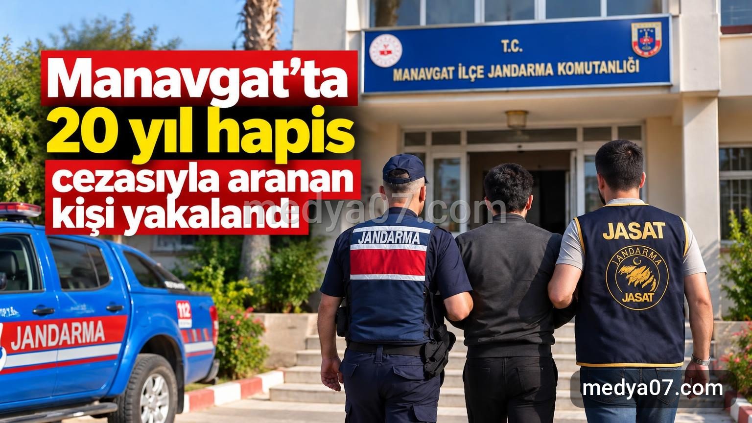 Manavgat’ta 20 yıl hapis cezasıyla aranan kişi yakalandı