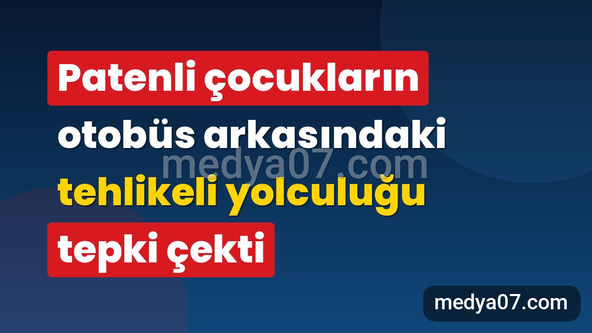 Patenli çocukların otobüs arkasındaki tehlikeli yolculuğu tepki çekti