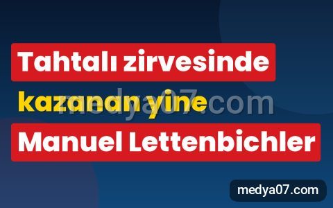 Tahtalı zirvesinde kazanan yine Manuel Lettenbichler