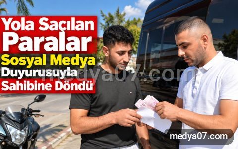 Yola Saçılan Paralar Sosyal Medya Duyurusuyla Sahibine Döndü