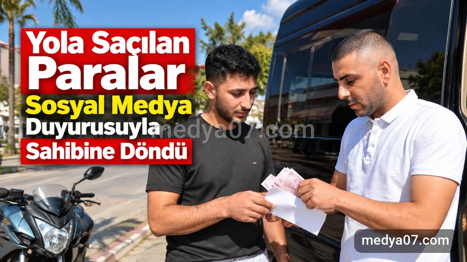 Yola Saçılan Paralar Sosyal Medya Duyurusuyla Sahibine Döndü